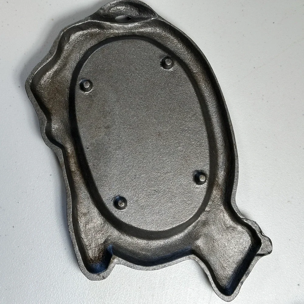 Vintage Cast Iron Bull Steer Tray Steak‎ Fajita Sizzler Platter